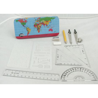 A5001-11 Maths Set(World Map Tin Box)